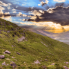 Montagne d'Irlande sous le coucher du soleil @Justus