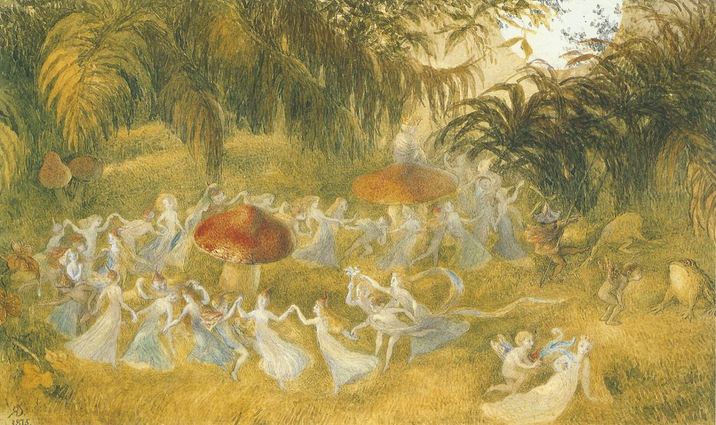 "Fairy Dance", peinture par Richard Doyle (1824-1883), réalisée en 1875 @Sofi