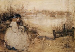 "La danse des fairies", peinture de Kate Cameron