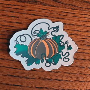 Sticker représentant une citrouille @Ysae illustrations