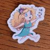Sticker représentant une petite nymphe du printemps façon chibi @Ysae illustrations