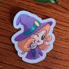 Sticker représentant une petite sorcière chibi @Ysae illustrations
