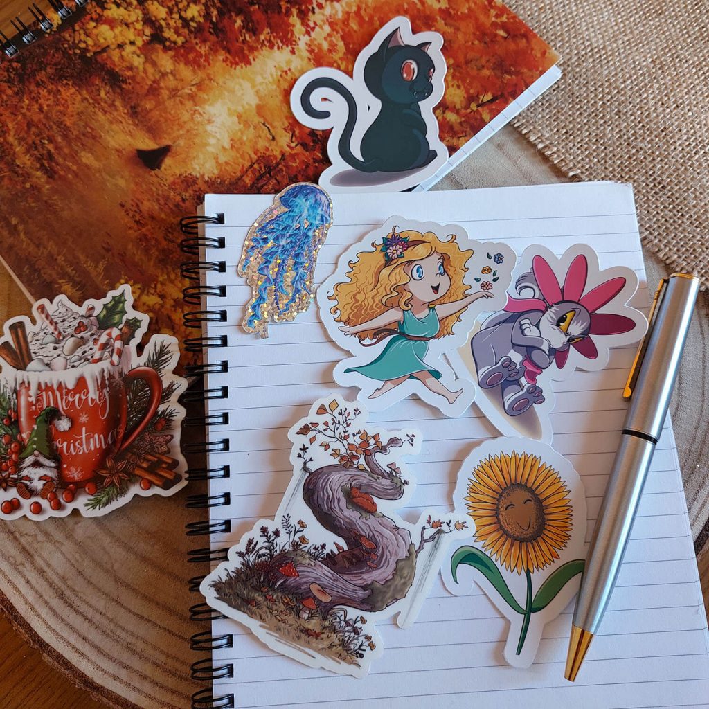 Ensemble de stickers illustrés @Ysae illustrations