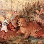 "Cat among the fairies" par John Anster Fitzgerald